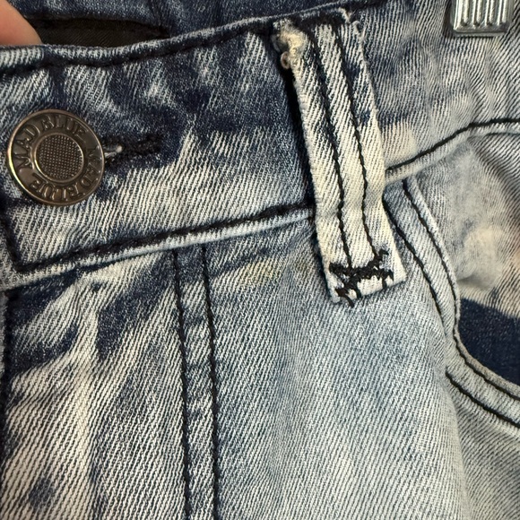 Mad Blue Distressed Denim Men’s Shorts Size 36 100% Cotton - Picture 3 of 12